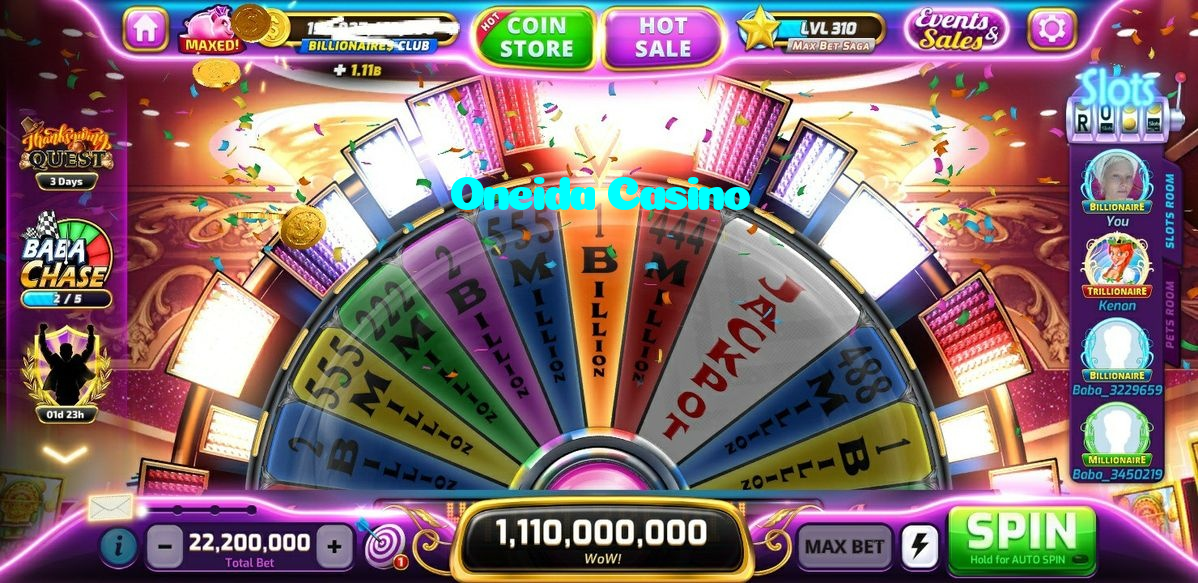 Oneida Casino casino presented on mobile device in Pakistan with slots and live games